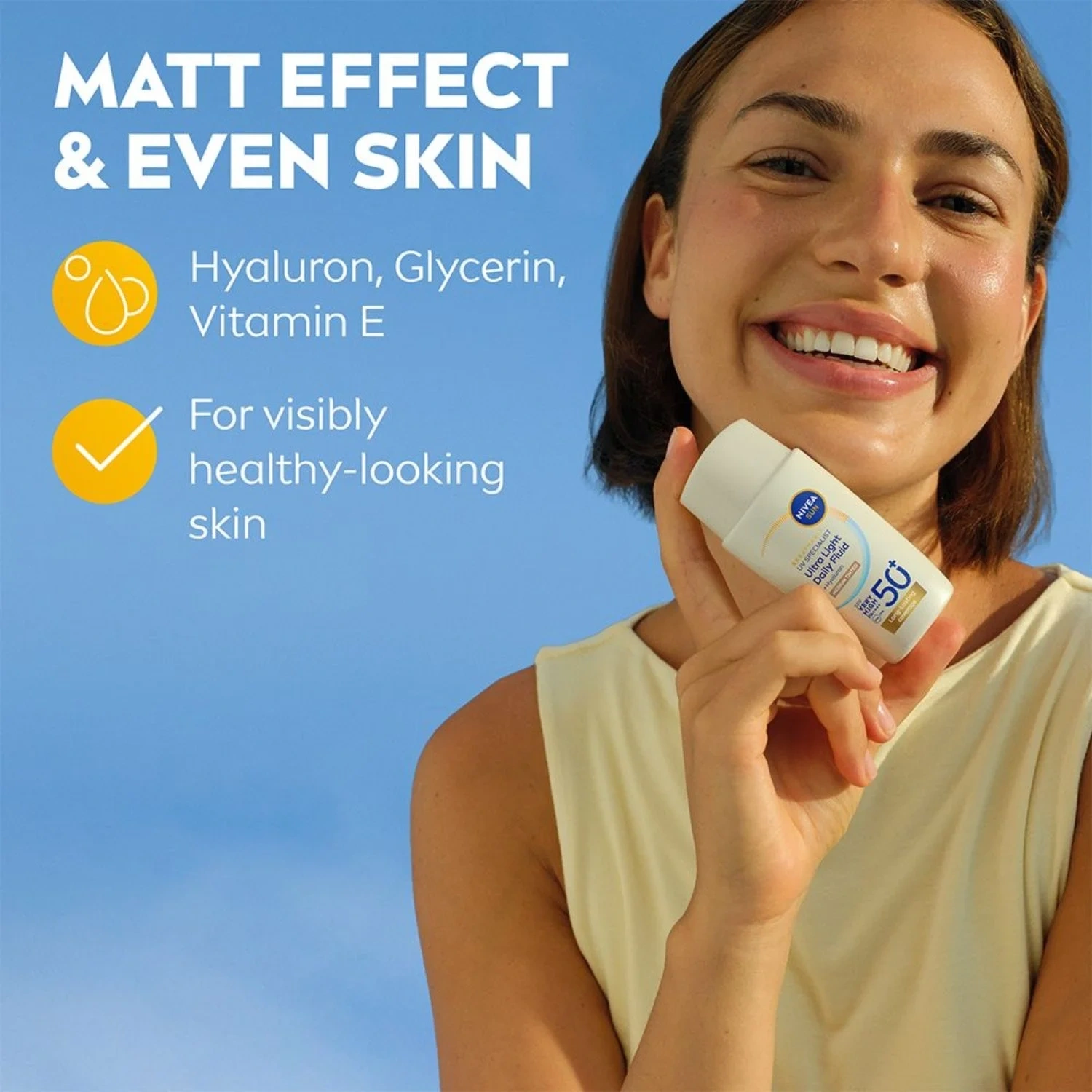 NIVEA UV Face Ultra Fluid Medium Tinted SPF50+