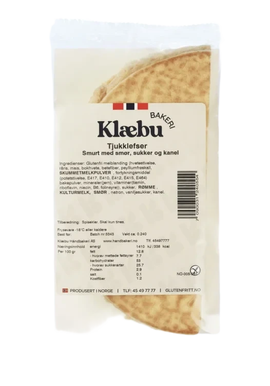 Tjukklefse glutenfri 24g0 Klæbu
