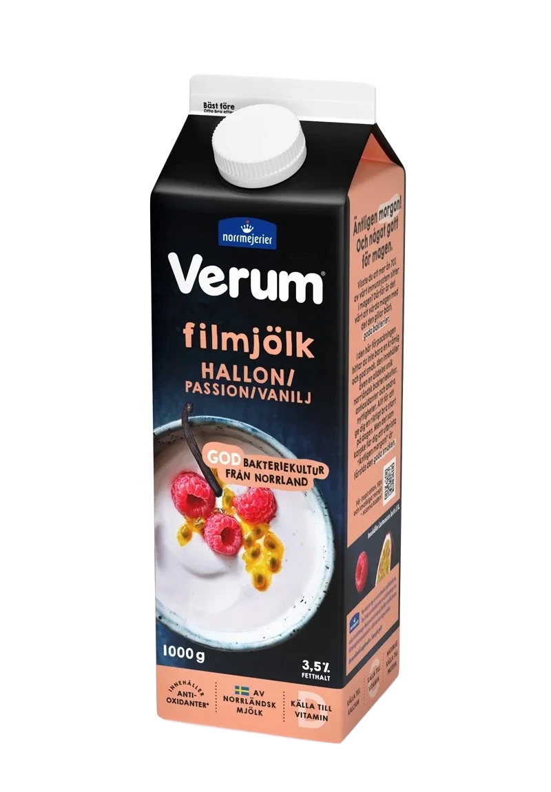 Filmjölk 3.5% Hallon/Passion/Vanilj