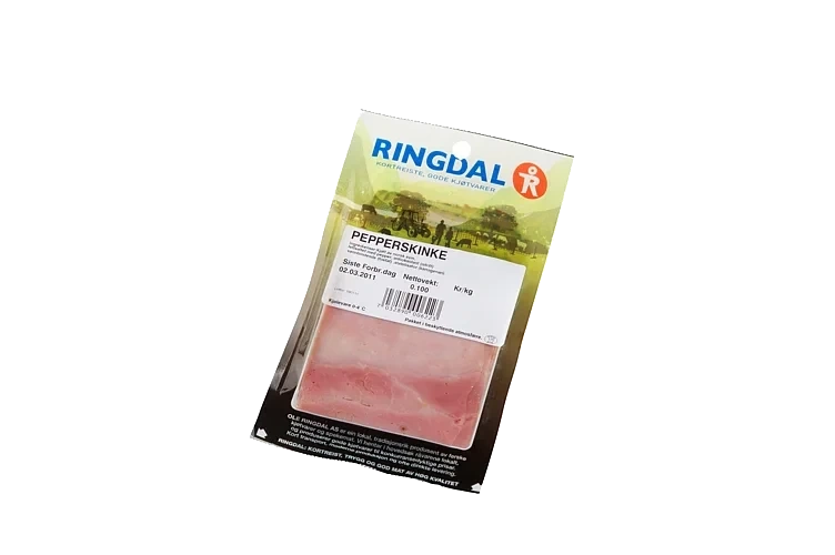 Pepperskinke i Skiver 100g Ringdal