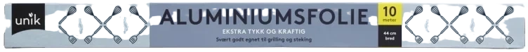 Aluminiumsfolie Tykk 44cmx10m Unik
