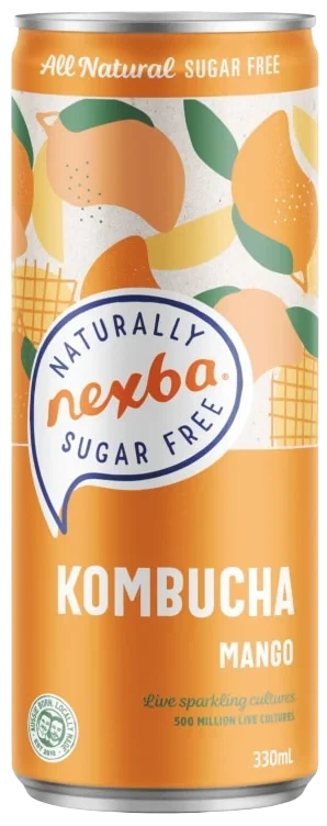 Nexba Mango Kombucha 33cl bx Sleek