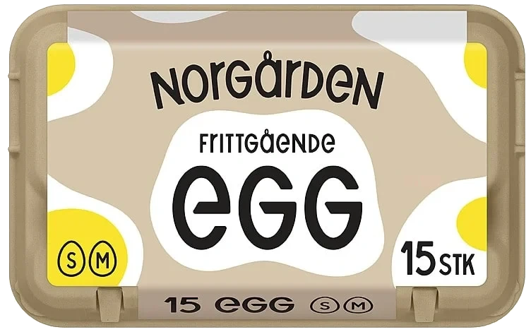 Egg Frittgående Sm 15stk Norgården