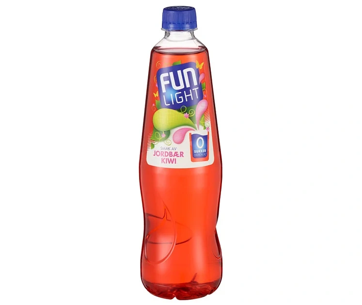 Fun light jordbær kiwi   0,8l