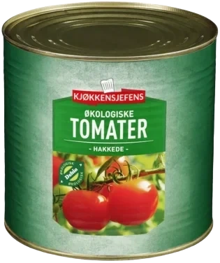 Tomat Hakket Øko 2550g Kjøkkensjefens