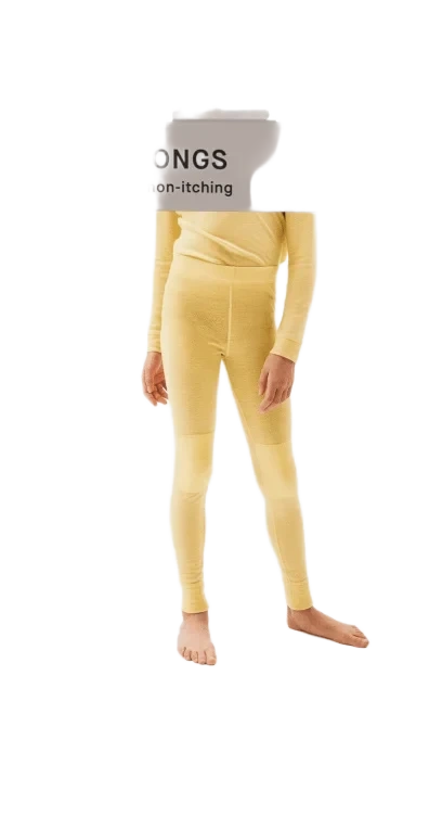 Wool Longs Kids Cream 122-128 Pierre Robert