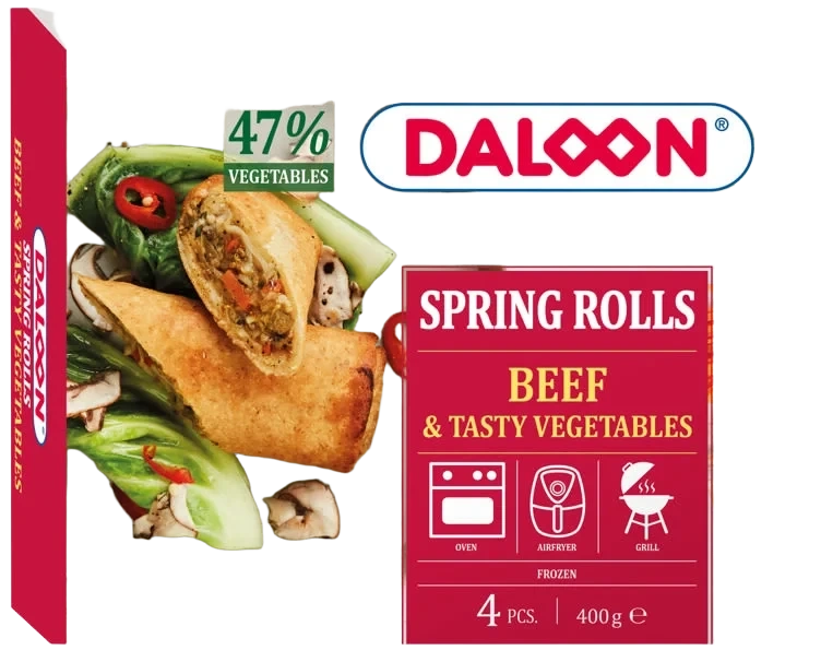 Vårrull m/Oksekjøtt 400g Daloon