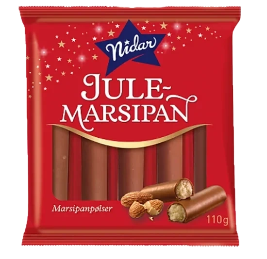 Nidar Julemarsipanpølser