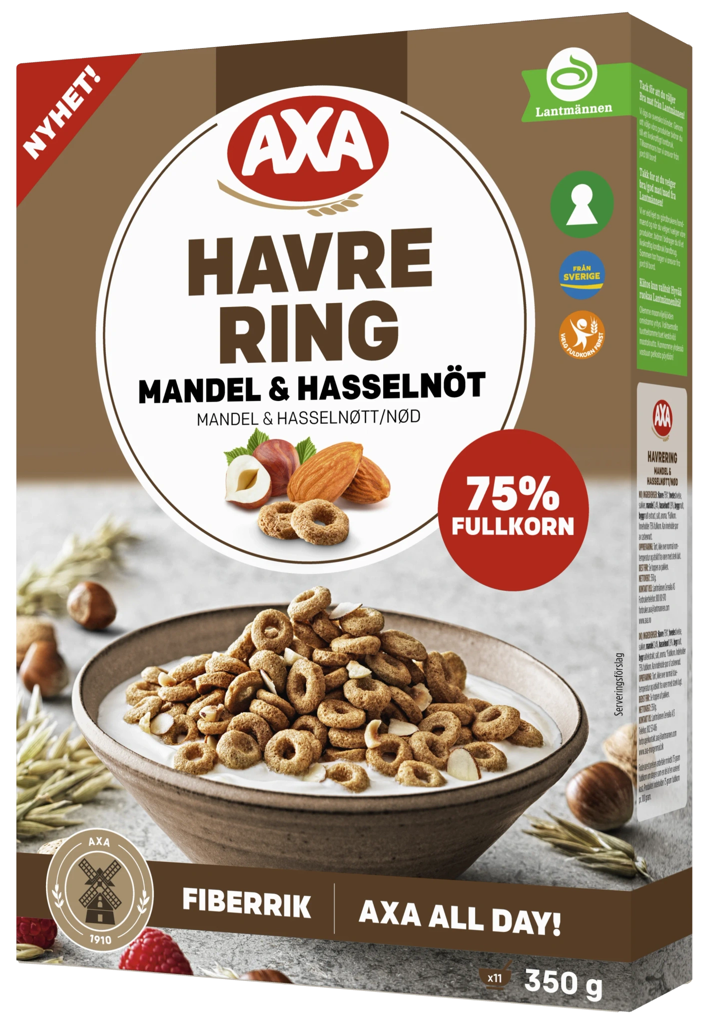 Havrering Mandel/Hasselnöt