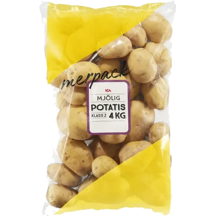 Potatis Mjölig 4kg Klass 2 ICA
