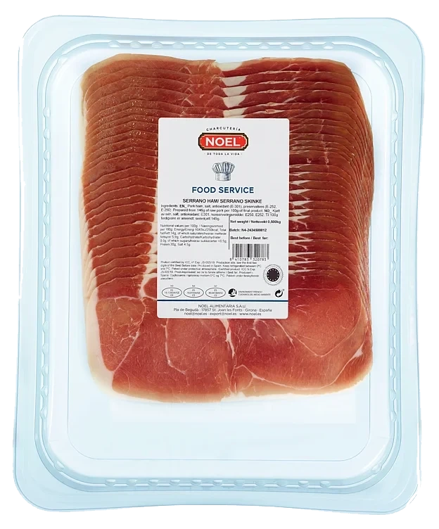 Serrano skinke skivet   500g
