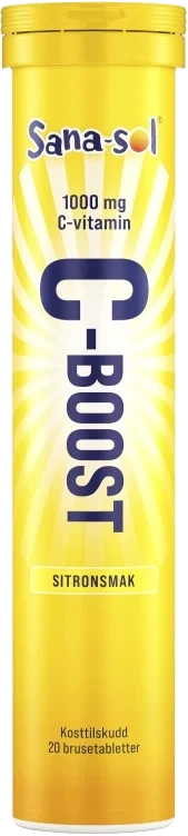 C-Boost Sitronsmak 1000mg 20stk Sana-Sol