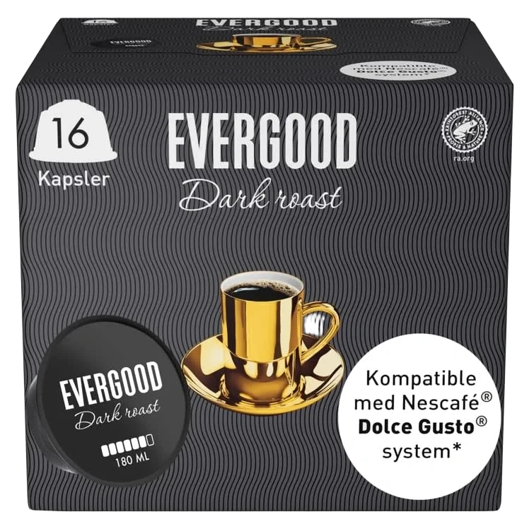 Evergood Dark Roast Kaffekapsel 16stk