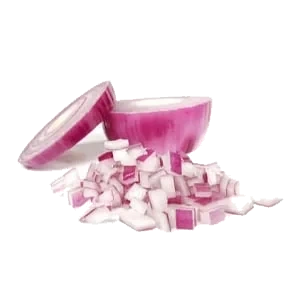 Løk rød ternet 15x15mm  kg