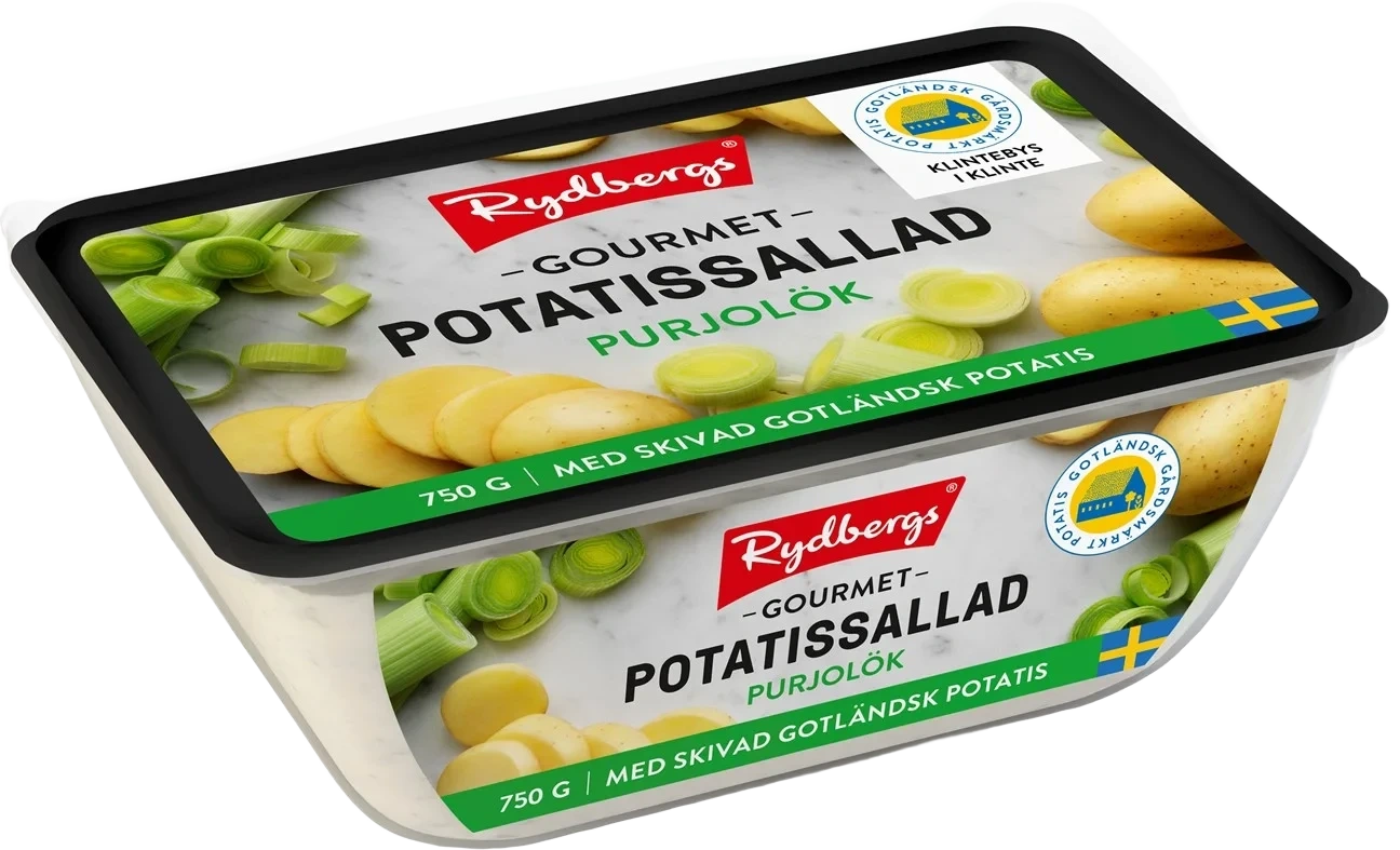 Potatissallad gourmet purjolök
