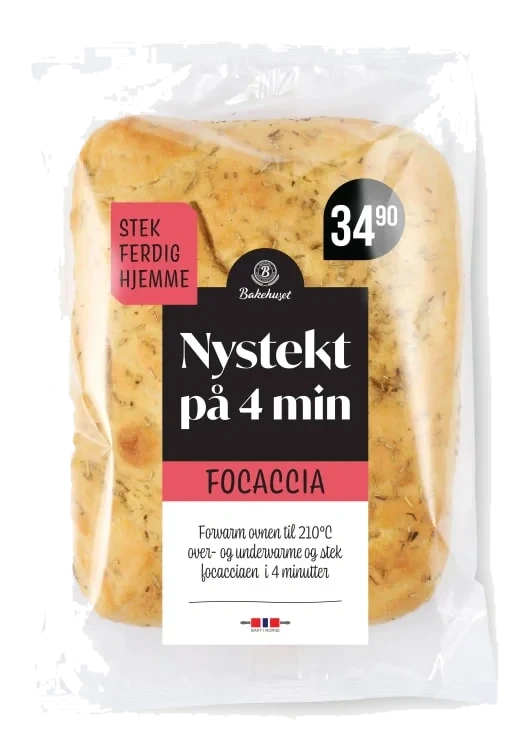 Focaccia Nystekt På 4min 350g Bakehuset