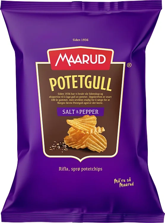 Potetgull salt & pepper  250g