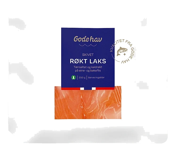 Røkt laks skivet  250g