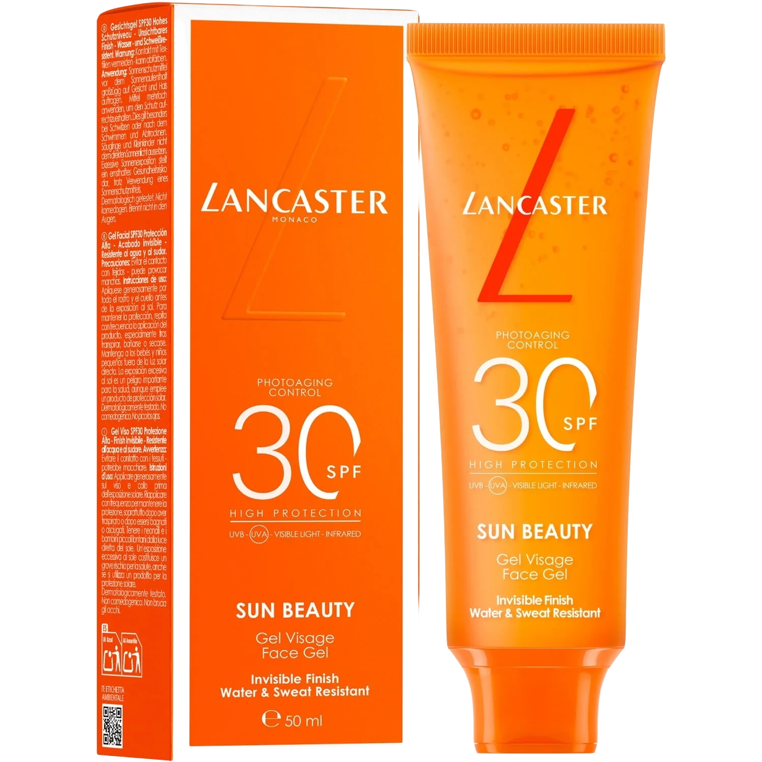 Lancaster Sun Beauty Face Gel SPF50 High Protection
