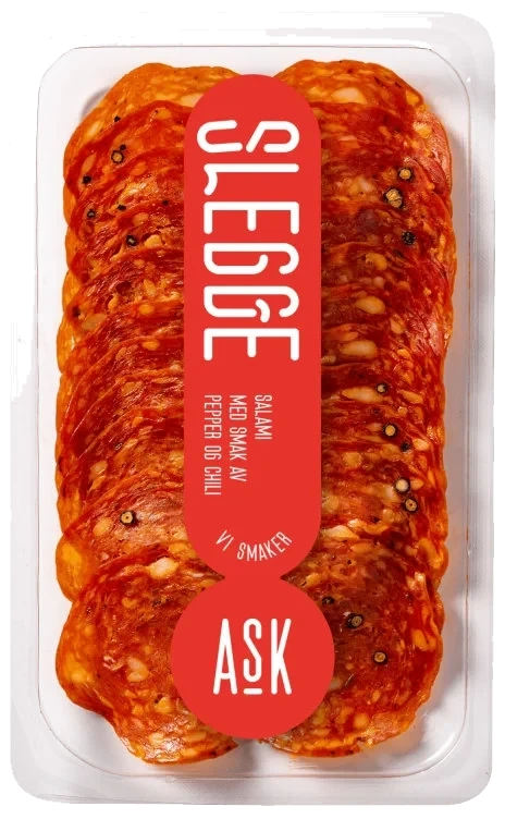 Slegge Salami skivet 80g Ask Gård