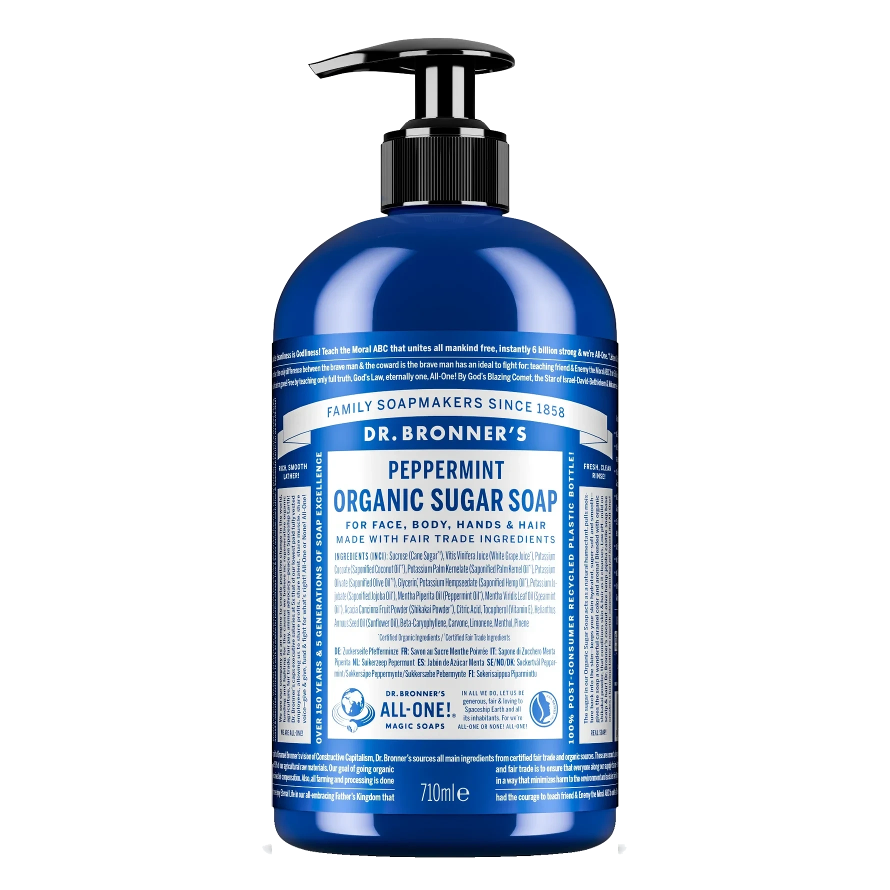 Dr. Bronner's Peppermint Organic Sugar Soap 710 ml