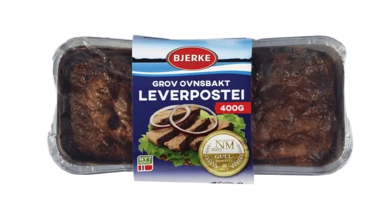 Leverpostei Grov Ovnsbakt 400g Bjerke