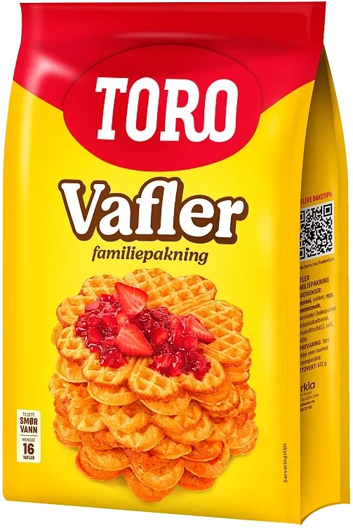 Vafler familiepakning  612g