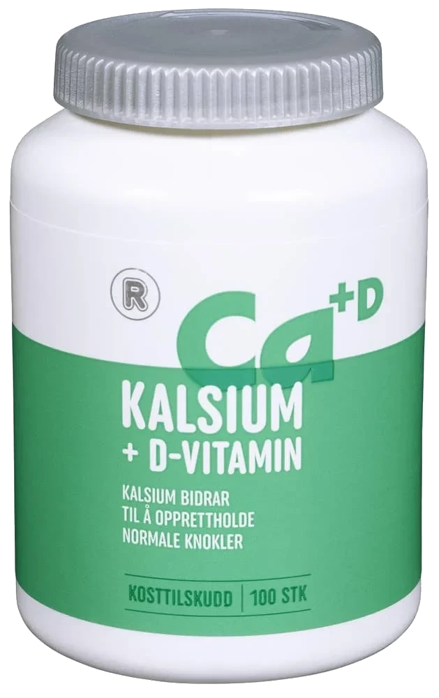 Kalsium 500 mg + D-Vitamin 5 µg 160 g, 100 stk