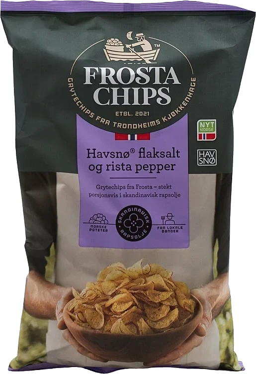 Frostachips Havsnø Flaksalt & Rista Pepper 150g