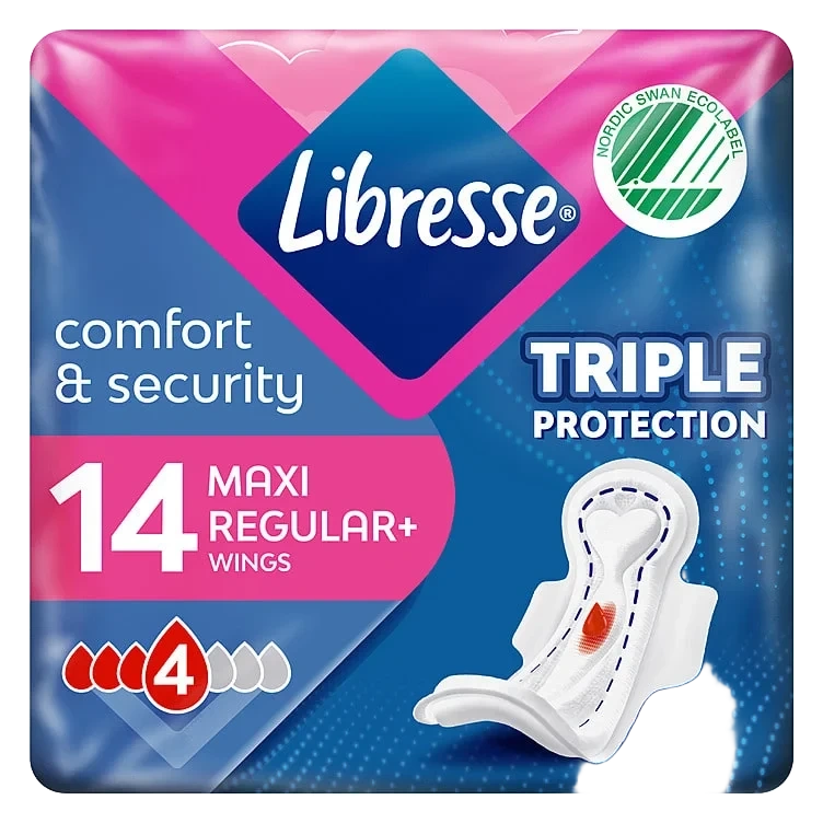 Libresse Normal Maxi Wing 14stk