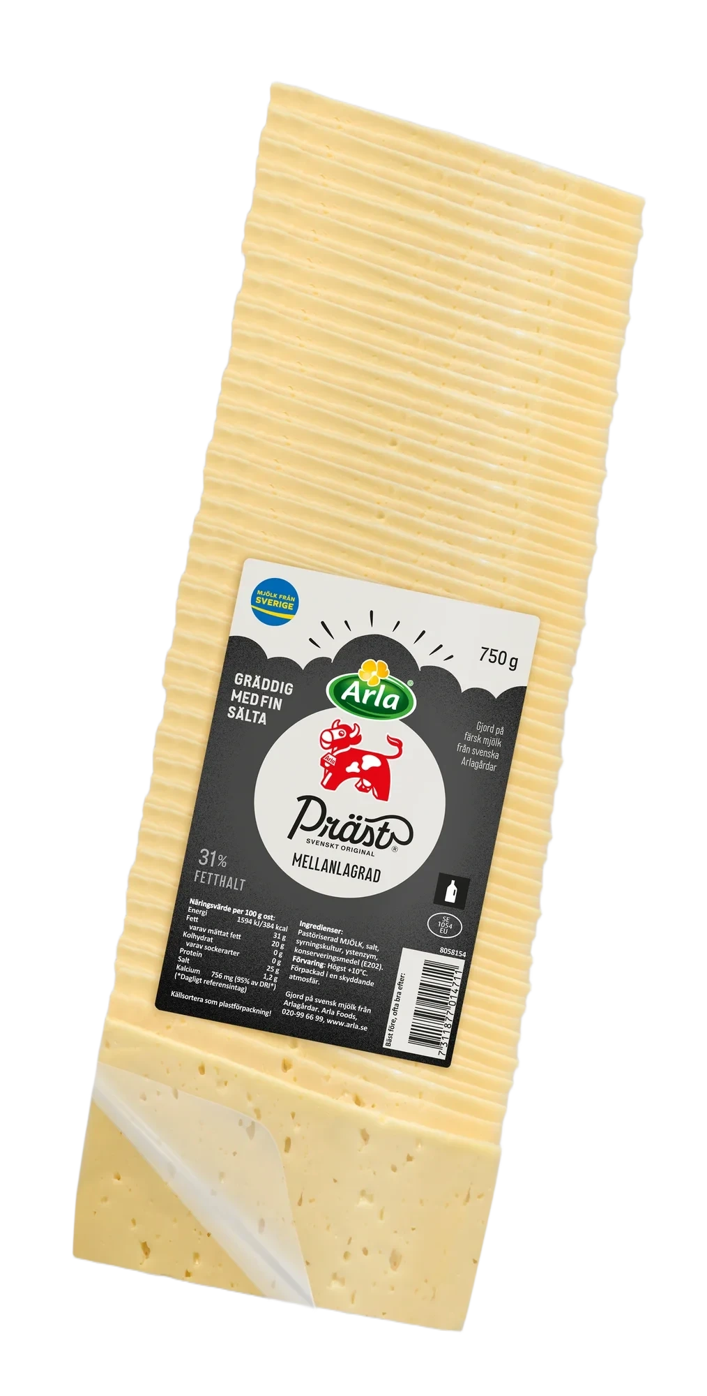 Präst® skivad ost 31%