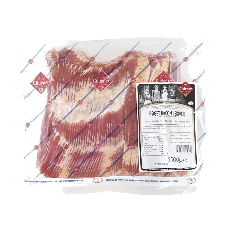 Bacon skåret  4x2,5kg   t       kg