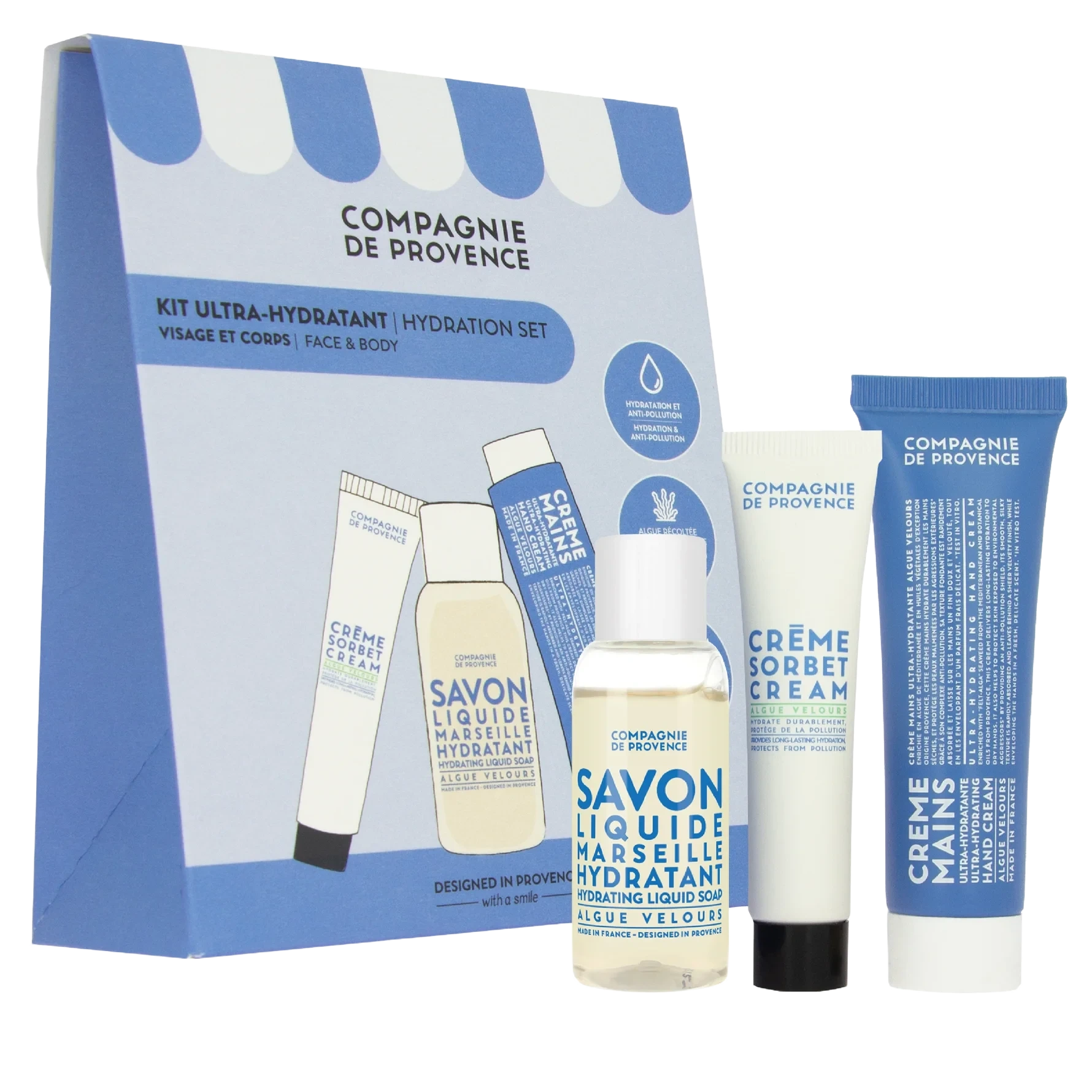 COMPAGNIE DE PROVENCE SAVON Discovery Kit Ultra Hydrating Body Kit 75 ml