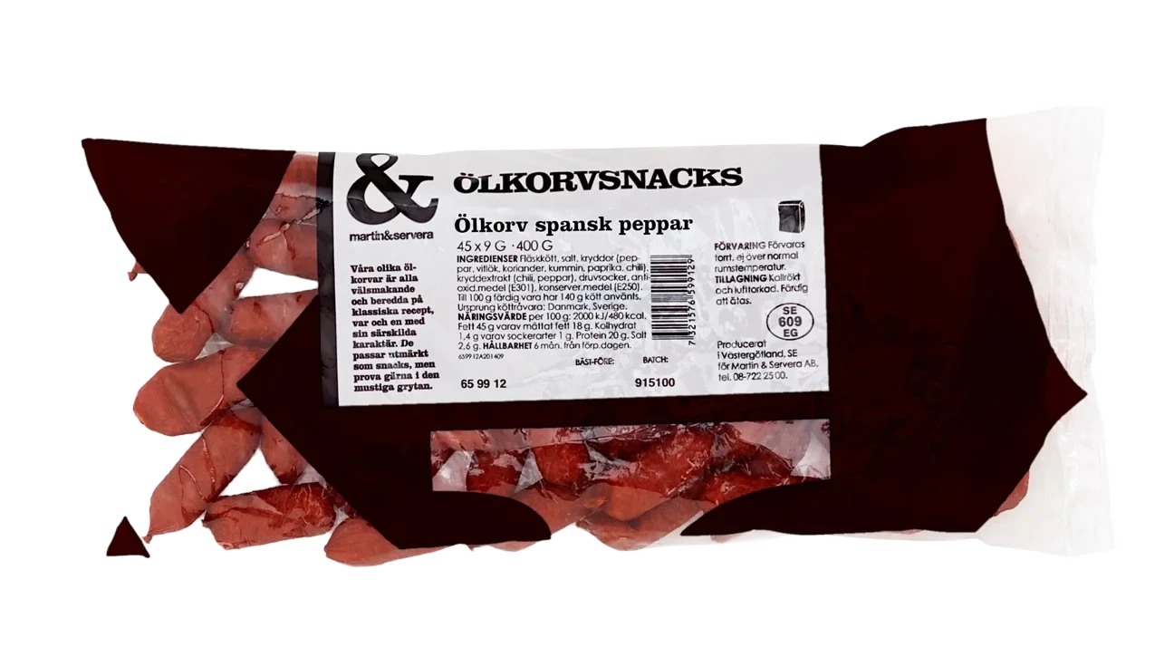 Ölkorv spansk peppar
