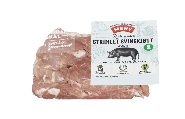 Svinestrimler 200g Meny