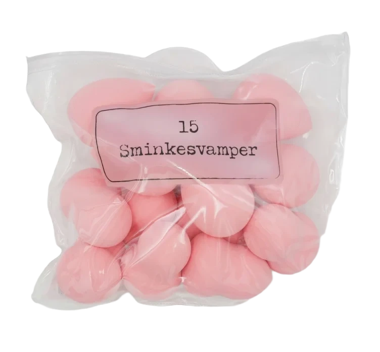 Sminkesvamper 15stk Rosa