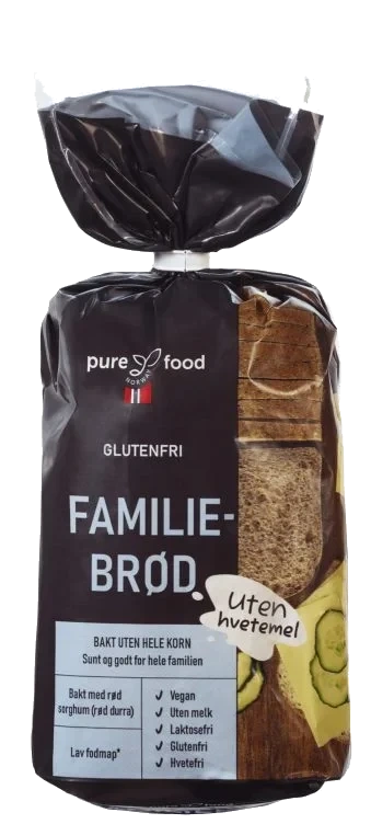 Familiebrød Gl.Fri 500g Pure Food Norway