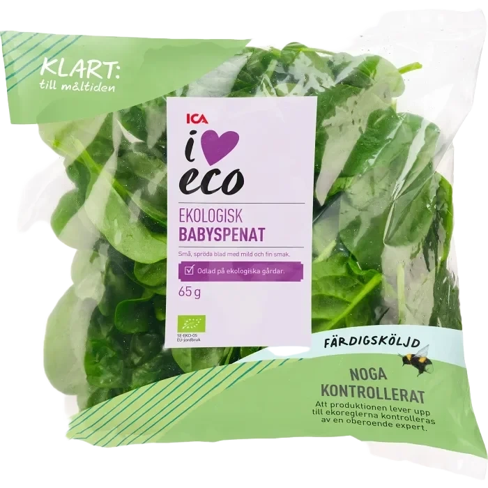 Babyspenat Sköljd Ekologisk 65g ICA I love eco