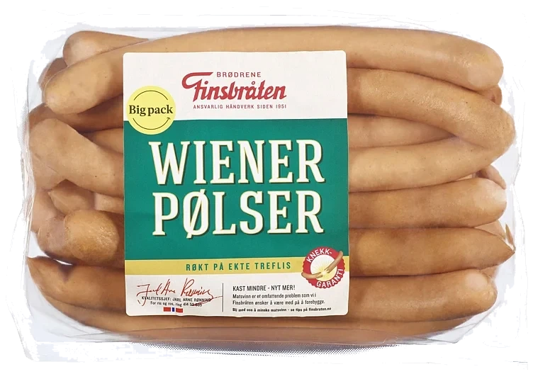 Wienerpølser fersk   6x1,4kg