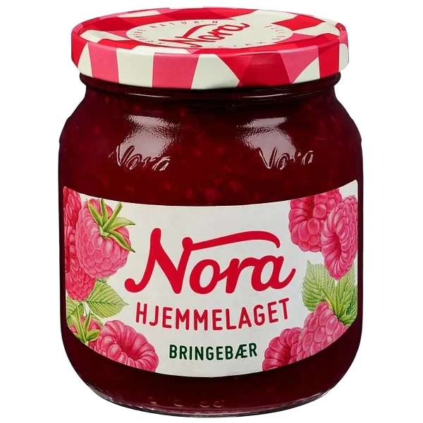 Nora Bringebærsyltetøy Hj l 400g