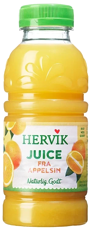 Hervik appelsinjuice   0,33l