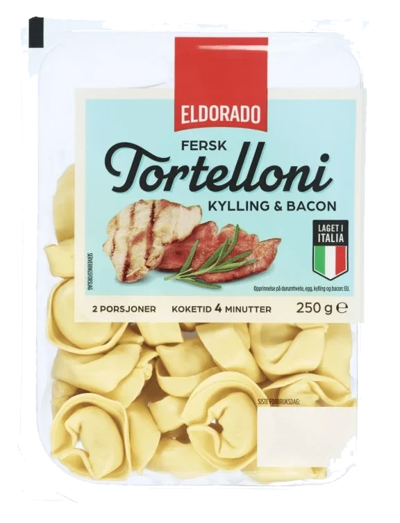 Tortelloni Kylling&bacon 250g Eldorado
