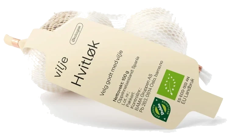 Hvitløk Økologisk 100g Vilje