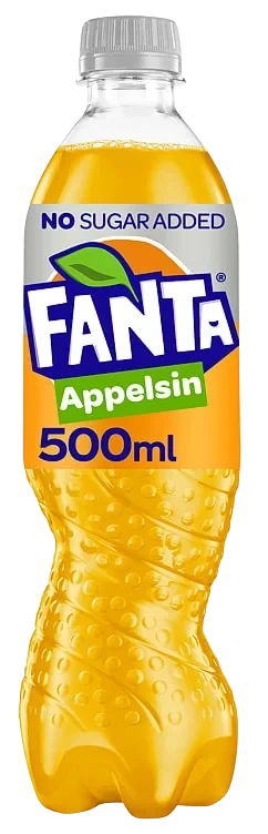 Fanta Appelsin Zero 0,5l flaske