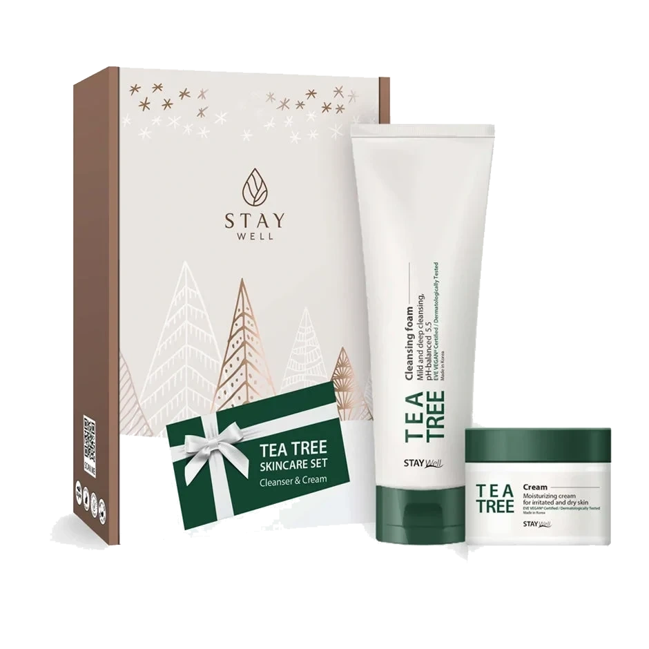 Stay Well Vegan Tea Tree Calming Cleanser & Cream