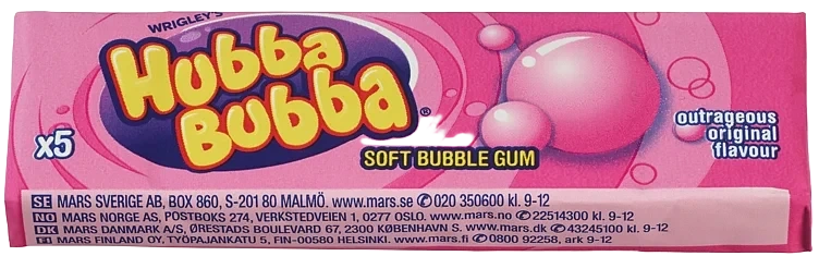 Outrageous Original Tuggummi Ask