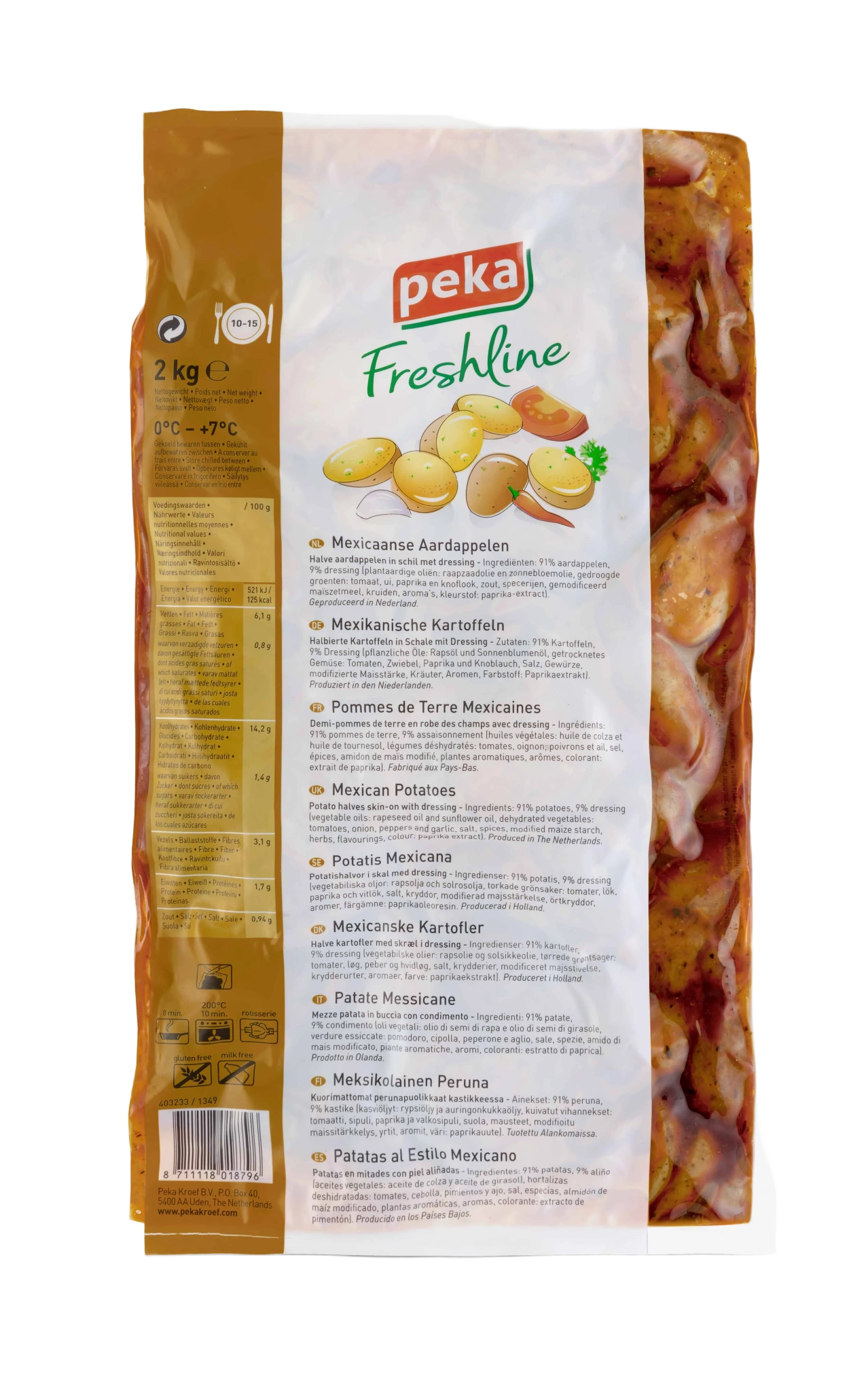 Peka Freshline Potatis Mexicana