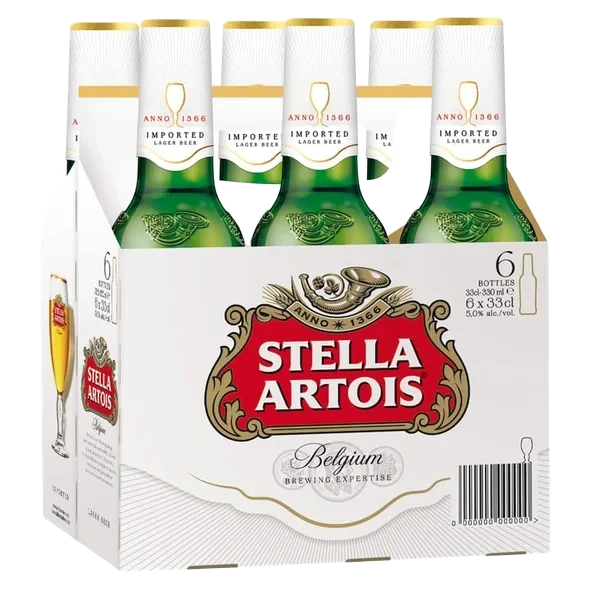 Stella Artois 0,33lx6 flaske