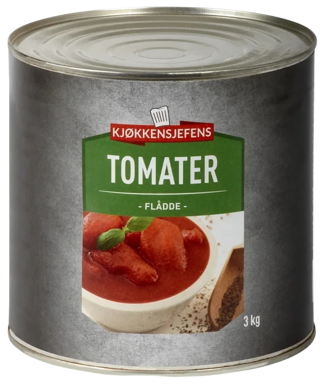 Tomater Flådde 2500g Kjøkkensjefens