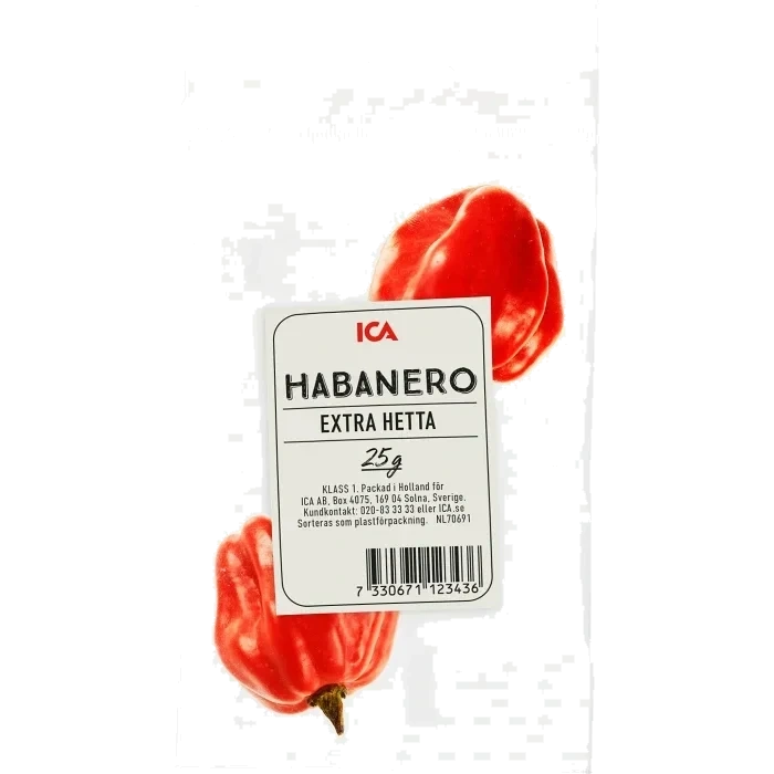 Röd habanero 25g Klass 1 ICA